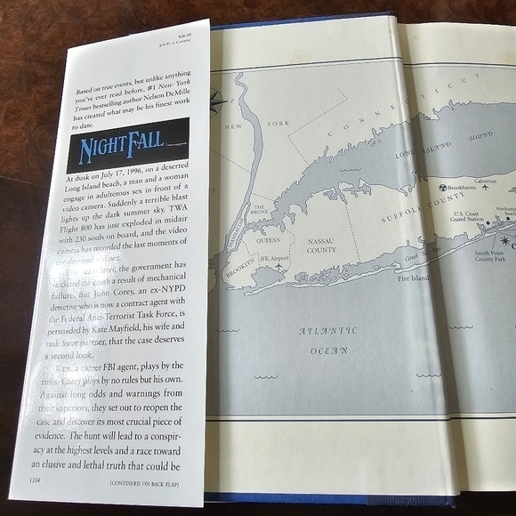 Night Fall Novel by Nelson DeMille, Hardcover, Pre-owned, Vintage - Picture 6 of 9